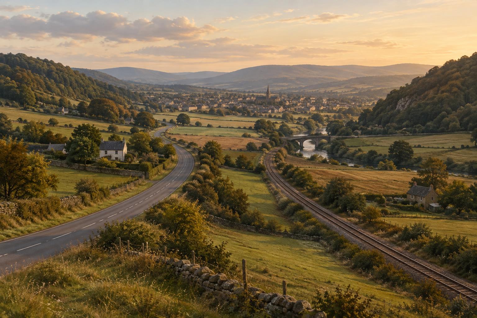 How Roads and Railways Shape Regional Stories